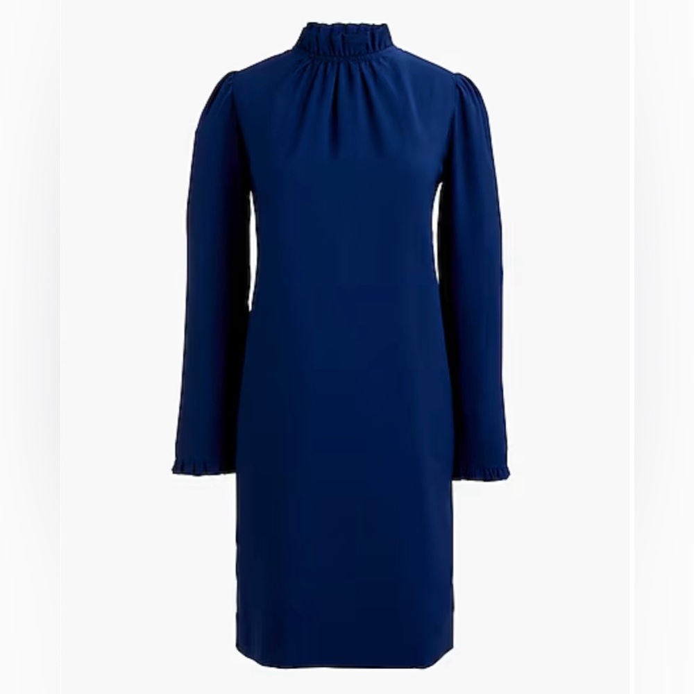 J.Crew Factory 00 Ruffleneck shift dress